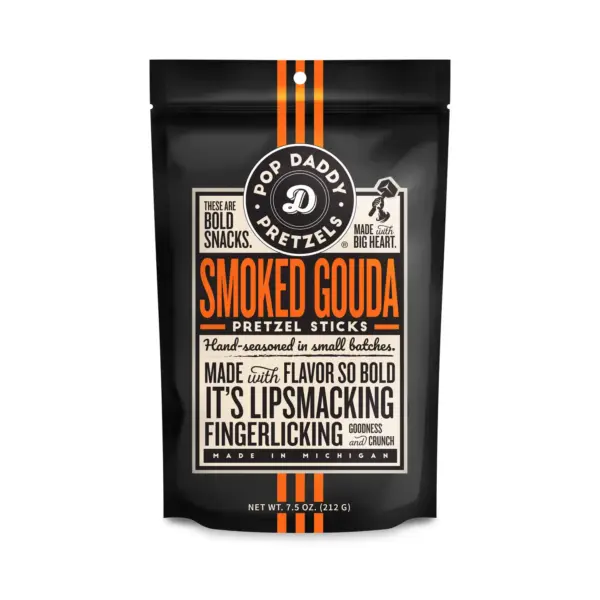 Pop Daddy – Smoked Gouda Seasoned Pretzels 