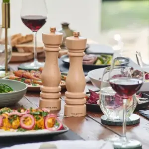 Cole & Mason London Natural Beech Salt & Pepper Mills Set