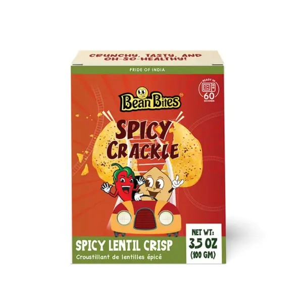 Bean Bites Spicy Crackle Lentil Crisp 3.53 oz