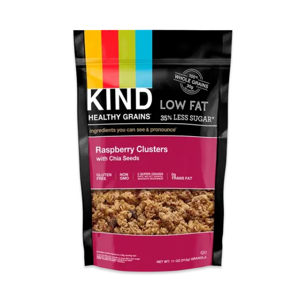Kind Grains Raspberry Granola with Chia Seeds