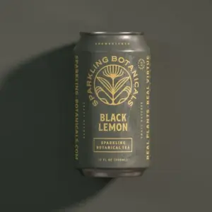 Rishi Tea Black Lemon Sparkling Botanical Tea